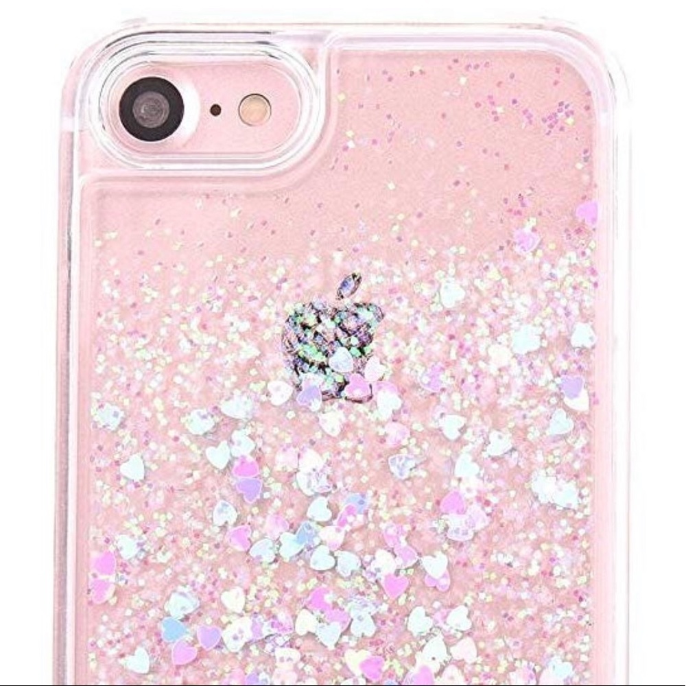 Heart Glitter Plastic Case for iPhone 6s